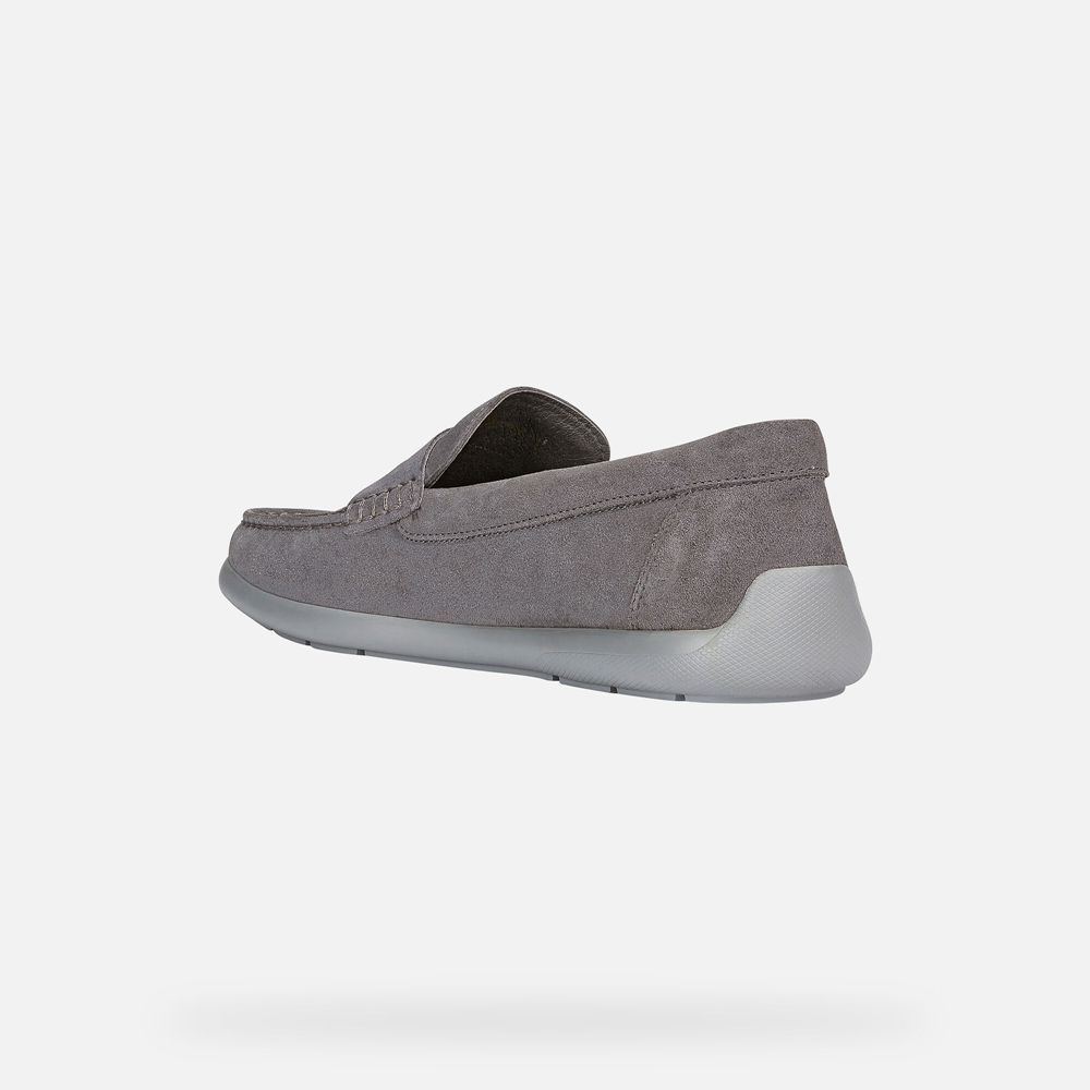 Geox Loafers Grey Devan - Geox Mens Shoes - OMANZX823